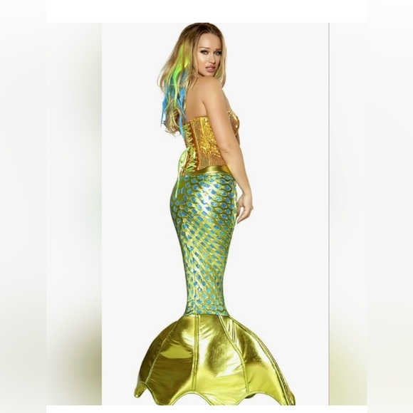 ROMA 2pc Sexy Seductive Siren Of The Sea Mermaid  Halloween Costume Size M - Picture 4 of 13